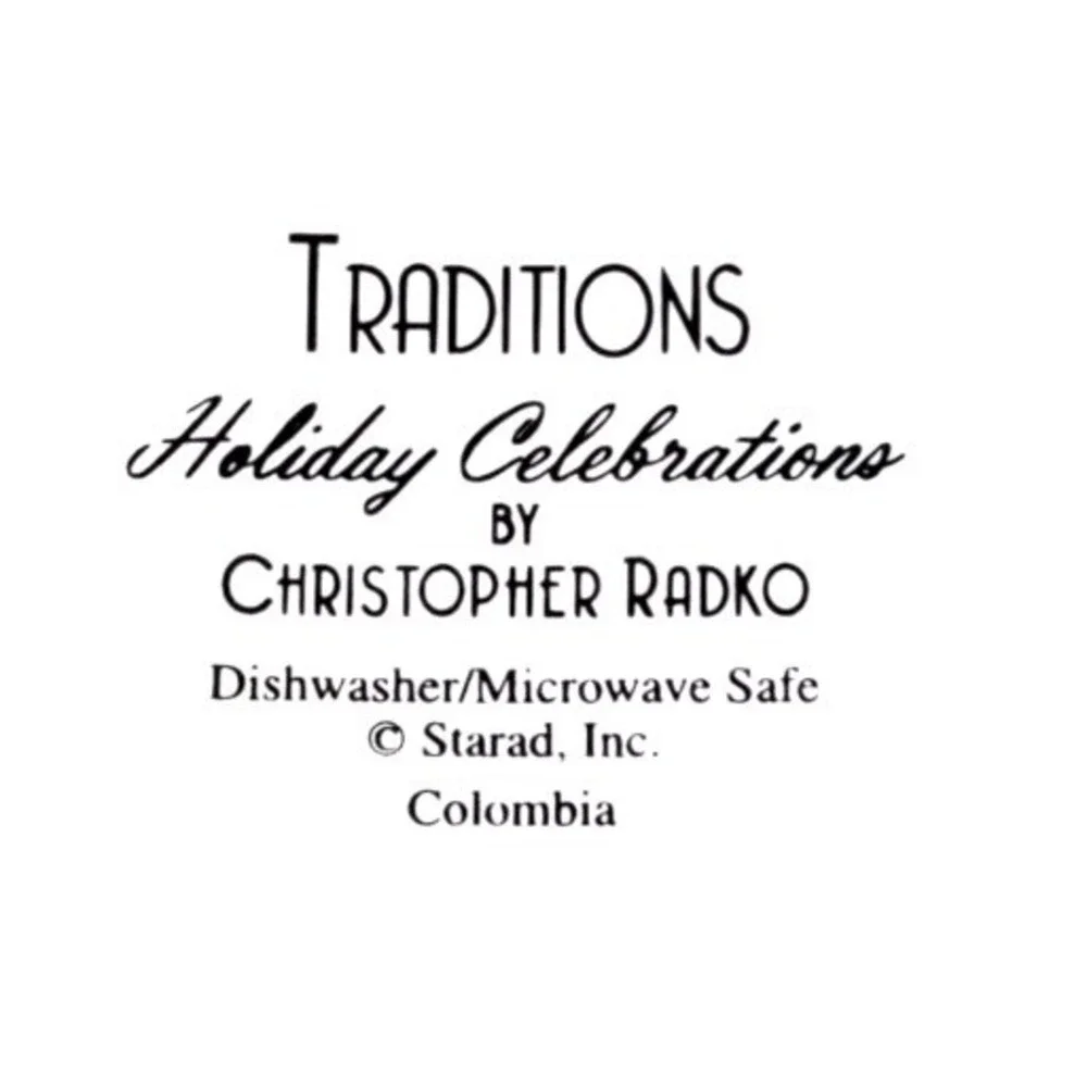 Christopher Radko Holiday Celebrations Gingerbread House Dessert Serve Plate 8in